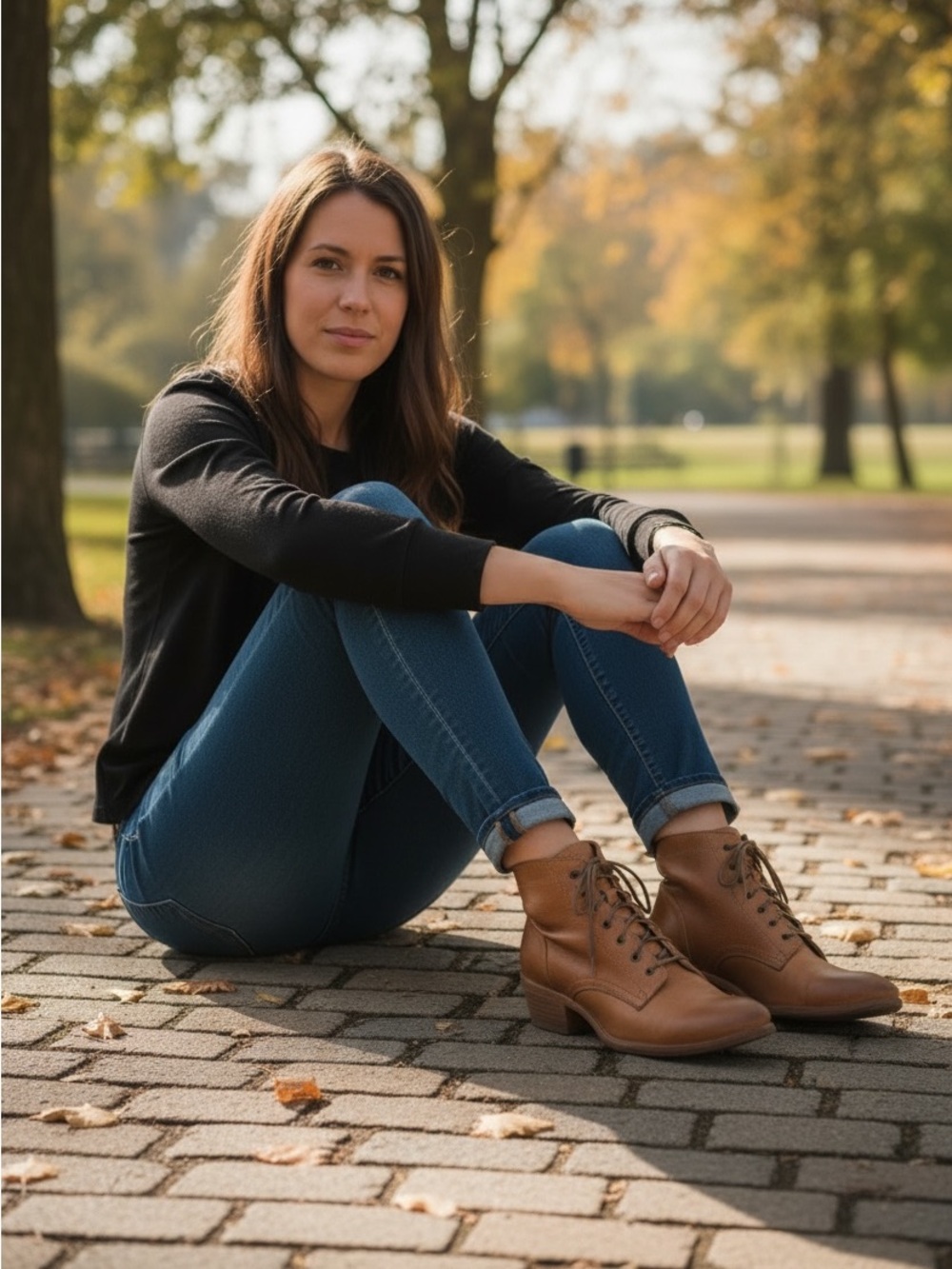 $369 Frye Carson Lace-Up Tan Cognac Real Leather Lace Up PullOn Heeled AnkleBoot - Picture 3 of 16